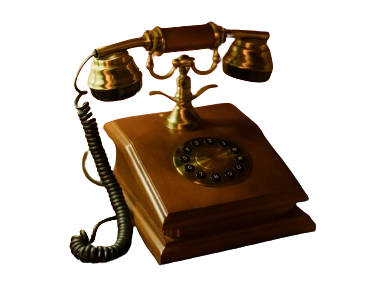 telefono de madera